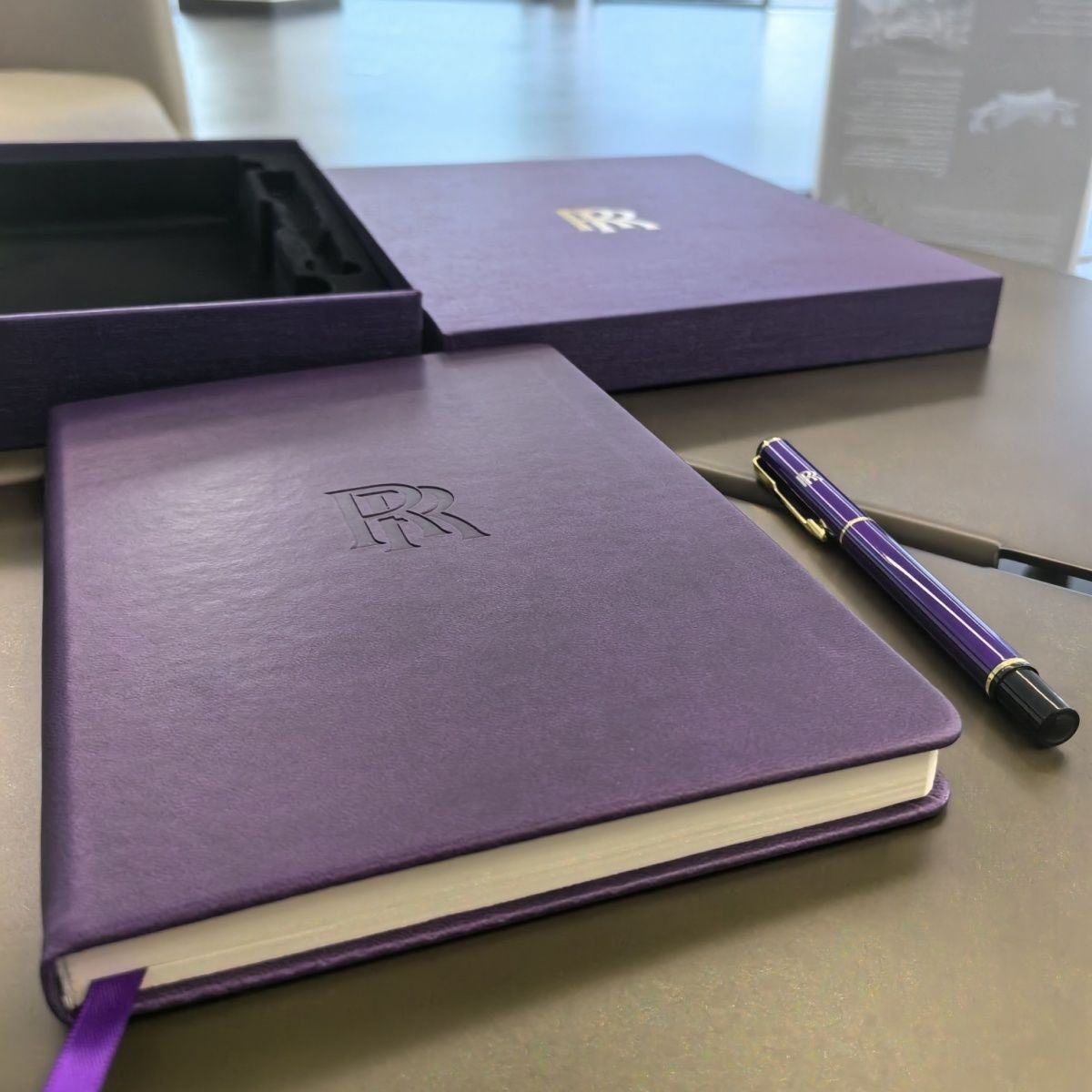 Coffret cadeau bloc-note et stylo "Rolls-Royce"