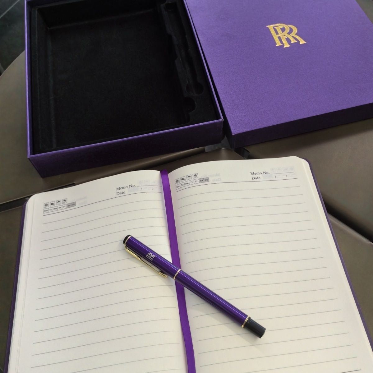 Coffret cadeau bloc-note et stylo "Rolls-Royce"